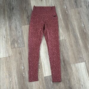 ECHT Maroon Leopard Print Leggings